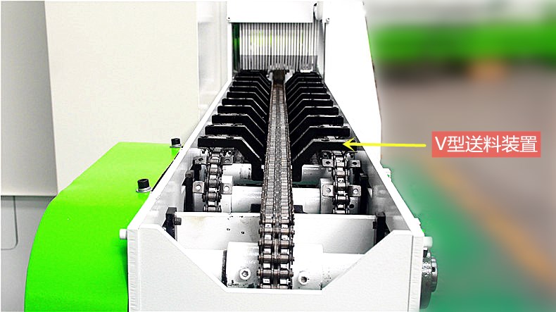 圆木多片锯V型送料链